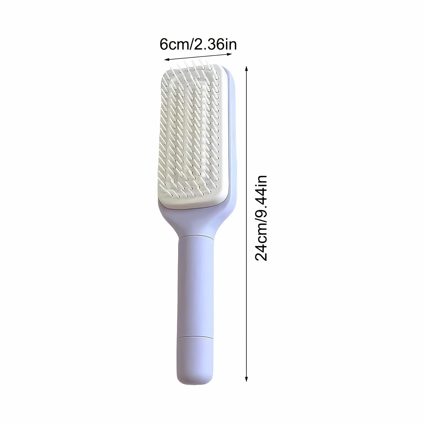 Self-Cleaning Hair Brush – Anti-Static Detangling & Scalp Massage Comb