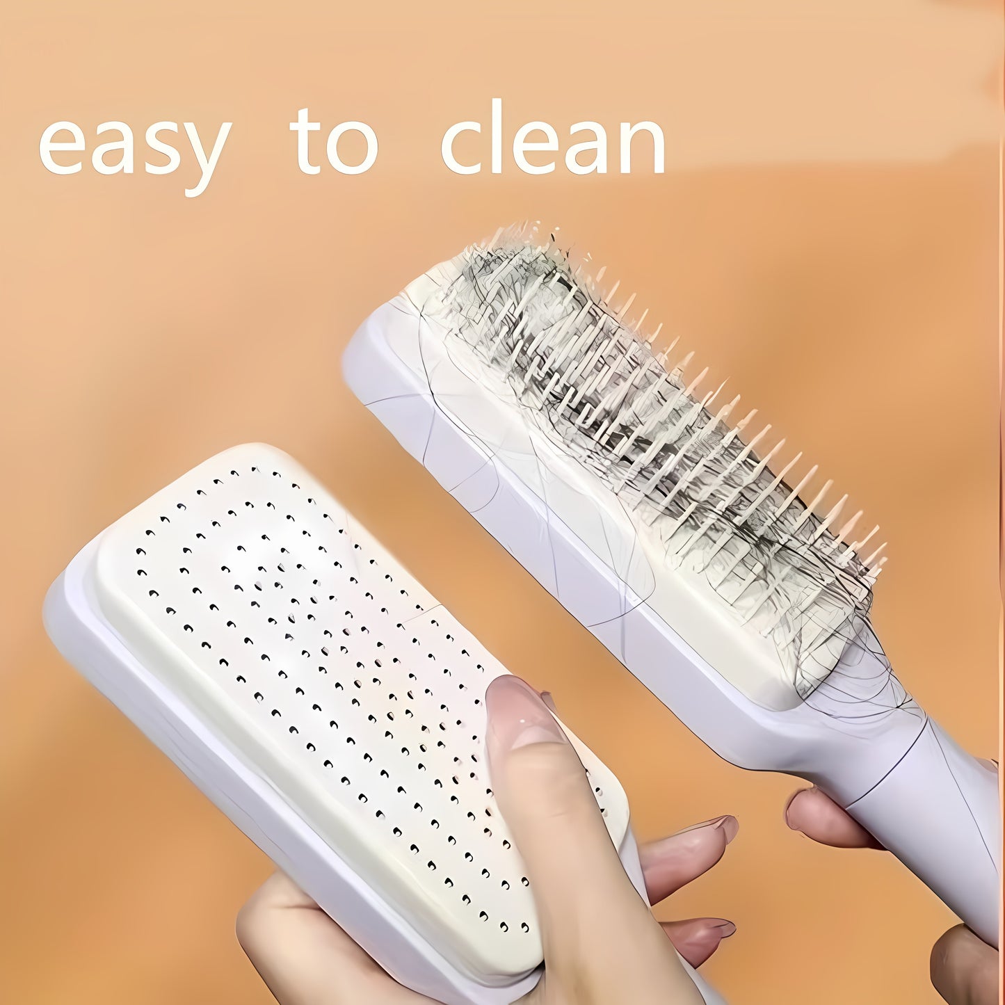 Self-Cleaning Hair Brush – Anti-Static Detangling & Scalp Massage Comb