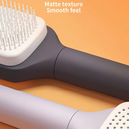 Self-Cleaning Hair Brush – Anti-Static Detangling & Scalp Massage Comb